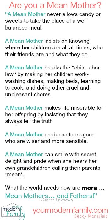 are you a mean mother - find out & see just how mean you are! Mean Mom, Raspberry Leaf Tea, Family Inspiration, Teenager Posts Funny, Mommy Life, Co Parenting, Good Parenting, Mom Quotes, Raising Kids