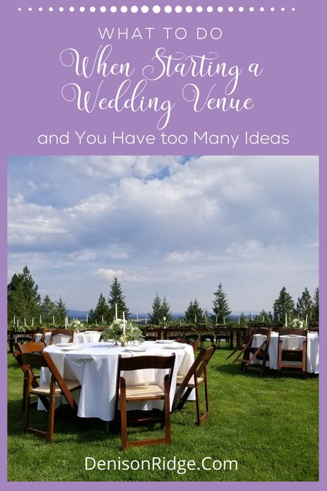 Wedding Venue Start Up, Wedding Venue Name Ideas, Venue Owner, Event Venue Business, Free Wedding Venues, Venue Business, Planning Business, Event Planning Business, Wedding Barn