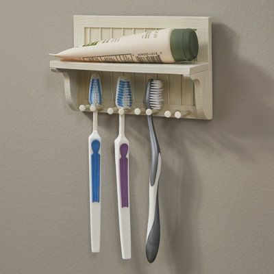 Homemade Toothbrush Holder, Diy Toothbrush Holder Wall, Shutter Board, Diy Bathroom Accessories, Wall Toothbrush Holder, Diy Laptop Stand, Lake House Living, Wooden Mailbox, Tooth Brush Holder