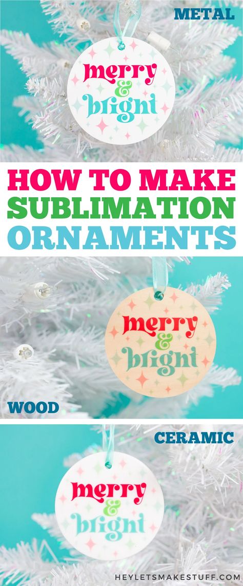 How To Sublimate Ceramic Ornaments, Sublimation Ornaments Diy, Sublimation Ornaments Designs, Sublimation Ornament Ideas, Sublimation Projects Ideas, Sublimate Ornaments, Sublimation With Cricut, Christmas Sublimation Ideas, Sublimation Gift Ideas