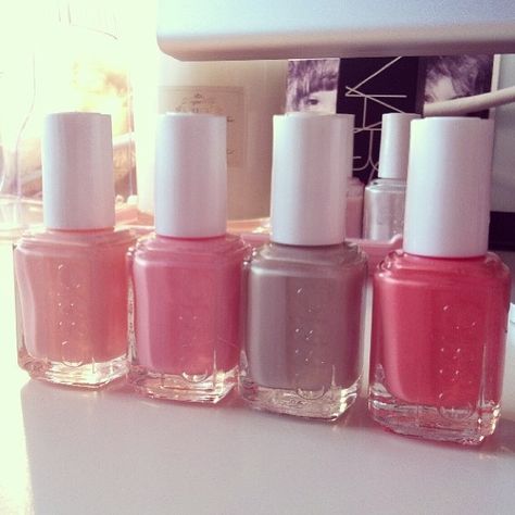 Essie nailpolishes Essie Aesthetic, Essie Nail Polish Aesthetic, Essie Nail Polish Not Just A Pretty Face, Essie Mademoiselle Nail Polish, 2013 Nostalgia, Essie Nail Polish Expressie, 2010 Aesthetic, Tumblr Girly Aesthetic 2013, Huda Kattan