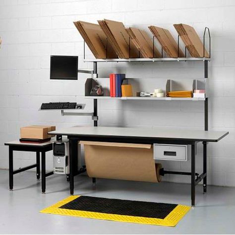 Warehouse Organization, Electronics Packaging, Mail Sorters, Small Business Office, Steel Workshop, Standing Mat, Mail Room, Electronic Packaging, Packing Station