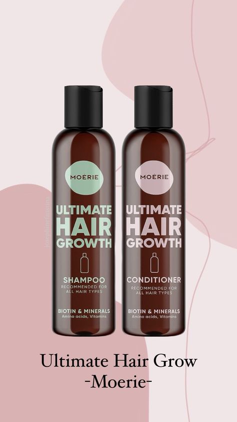 Moerie Hair Products, Moerie Hair Growth, Best Hair Shampoo For Growth, Hair Growth Shampoo And Conditioner, Long Luscious Hair, Hair Growth Shampoo, Luscious Hair, Volumizing Shampoo, Bath Products