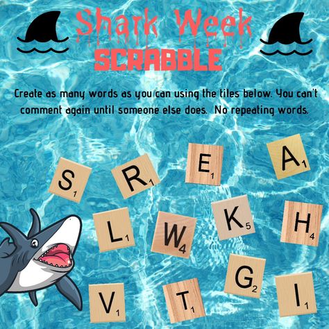 Shark Week Facebook Games, Shark Themed Bedroom, Scentsy Party Games, Morning Friend, Interaction Posts, Interactive Facebook Posts, Facebook Games, Attention Getters, Scentsy Party