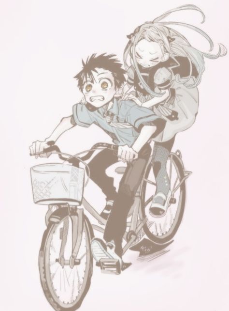 us riding a bike . . . (*ᴗ͈ˬᴗ͈)ꕤ*.ﾟ Riding A Scooter Reference, Bike Reference Pose, Riding A Bike Drawing Reference, Anime Riding Bike, Person Riding Bike Drawing Reference, Tandem Bike Illustration, Shoulder Ride Drawing Reference, Row Boat Illustration, Bike Pose Reference