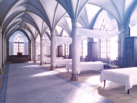 Infirmary Aesthetic, Anime House, Episode Interactive Backgrounds, Anime Places, Episode Backgrounds, Fantasy Rooms, Castles Interior, Fantasy Background, Scenery Background