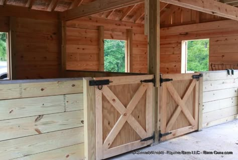 Low Cost 2 Stall Horse Barn Option                                                                                                                                                      More 2 Stall Horse Barn, Small Horse Barns, Small Holding, Barn Layout, Horse Farm Ideas, Diy Horse Barn, Horse Barn Ideas Stables, Barn Stalls, Small Barns