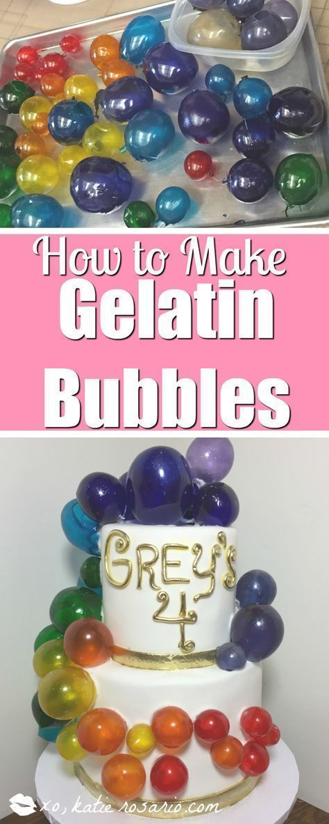 Edible Bubbles, Cake Decorating Tips And Tricks, Gelatin Bubbles, Decorating Tips And Tricks, Bubble Cake, Easy Frosting, Cake Decorating For Beginners, Creative Cake Decorating, Gateaux Cake