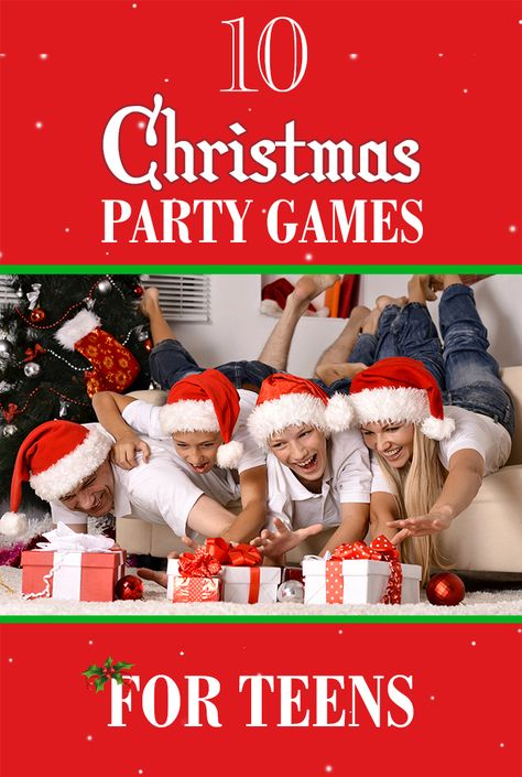 Top 10 #Christmas Party Games For Teens Christmas Party Games For Teens, Party Games For Teens, Teen Christmas Party, Christmas Party Ideas For Teens, Christmas Party Games For Kids, School Christmas Party, Christmas Party Ideas, Fun Christmas Party Games, Christmas Games For Family