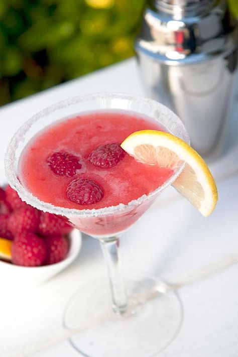 Nugget Markets Raspberry Lemon Drop Recipe Raspberry Lemon Drop, Lemon Drop Recipe, Vodka Sprite, Glass Garnish, Lemon Raspberry, Jello Shots, Lemon Drop, Milkshakes, Slushies