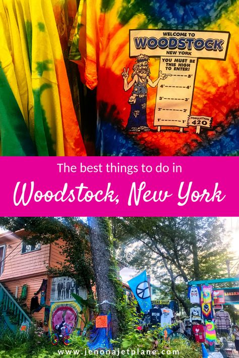 Want to visit Woodstock, New York? This hippie town has a lot to see, from the world's largest kaleidoscope to the site of the 1969 Woodstock Festival. Here are the best things to do in Woodstock, NY. Save to your travel board for inspiration! #woostock #woodstocknewyork #musicfestival #woodstocknythingstodo #woodstock1969 #ilovenewyork 1969 Woodstock, Woodstock New York, Ny Travel, Woodstock Ny, Lake George Village, Woodstock Peanuts, Cultural Travel, Woodstock 1969, Summer Vacation Spots