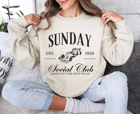 Merch Aesthetic, Racing Club, Crewneck Design, F1 Racing, Motor Racing, Limassol, Social Club, Formula One, Formula 1