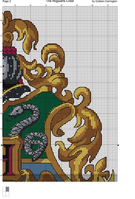 The World In Stitches — The Hogwarts Crest Cross Stitch Chart PDF... Harry Potter Cross Stitch, Harry Potter Cross Stitch Pattern, Cross Stitch Harry Potter, Counted Cross Stitch Patterns Free, Geek Cross Stitch, Free Cross Stitch Charts, Hogwarts Crest, Cross Stitch Bookmarks, Cross Stitch Alphabet