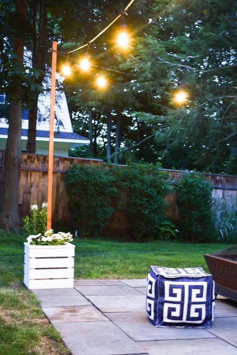 Patio Decorating Ideas | Patio Design Ideas | Patio | Patio Decor | Patio Furniture Ideas | Patio Roof | Patio Makeover | Patio Lights String Ideas Patio With Lights, Backyard String Lights, Diy Wooden Planters, Outdoor Patio Ideas Backyards, Patio Remodel, Restaurant Patio, Patio String Lights, Patio Garden Design, Budget Patio