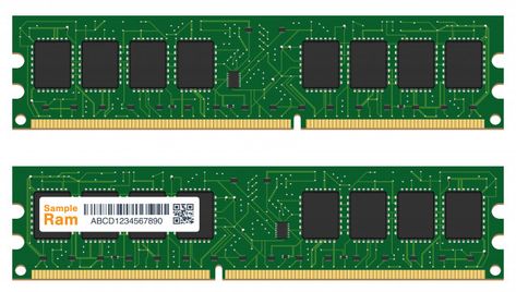 Real random access memory or ram computer Premium Vector Ram Random Access Memory, Yellow Business Card, Random Access Memory, Computer Server, Data Visualization Design, Computer Basic, Modern Business Cards Design, Computer Memory, Memoria Ram