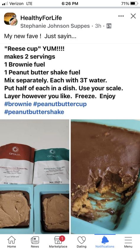 Optavia Blondie Hack, Optavia Deserts, Optavia Peanut Butter Shake, Optavia Butterscotch Blondie Hack, Fueling Snacks, Optavia Desserts, Optavia Snacks, Healthy 100 Calorie Snacks, Optivia Hacks