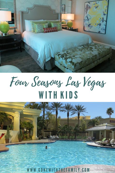 Visiting Las Vegas with kids and looking for a family-friendly luxury hotel? The Four Seasons Las Vegas should be at the top of your list!! | Gone with the Family | #familytravel #LasVegas Hotel Suite Design, Moroccan Hotel, Four Seasons Las Vegas, Vegas With Kids, Las Vegas With Kids, Venetian Hotel, Hotel Suite Luxury, Visit Las Vegas, Luxury Hotel Room