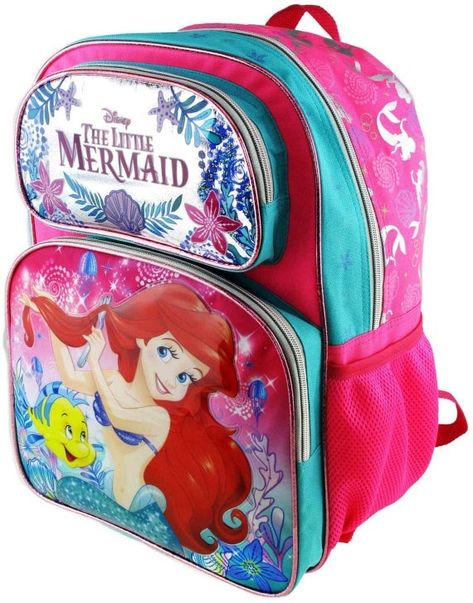 Cute Backpacks For School, Mermaid Backpack, The Little Mermaid Ariel, Ariel Mermaid, Disney The Little Mermaid, Kids Online Shopping, Little Mermaid Ariel, Disney Princess Ariel, Personalized Backpack