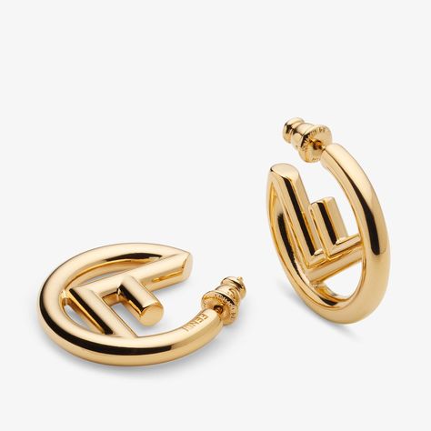 F Is Fendi Earrings Fendi Ring, Fendi Earrings, Fendi Logo Design, Fendi Bracelet, Fendi Store, Diamond Jewelry Set, Fendi Logo, Mothersday Gifts, Metal Earrings