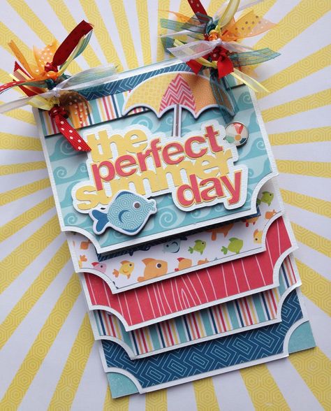 Artsy Albums Scrapbooking Kits and Custom Designed Scrapbook Albums by Traci Penrod: A Perfect Summer Mini Album Mini Scrapbook Album, Mini Albums Scrap, Summer Scrapbook, Scrap Album, Album Scrapbooking, Mini Journal, Mini Scrapbook, Mini Scrapbook Albums, Album Book