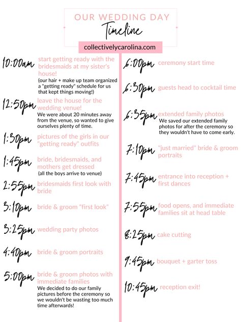 6pm Wedding Timeline, 2pm Wedding Timeline, Wedding Schedule Timeline, Ceremony Timeline, Wedding Day Timeline Template, Reception Timeline, Wedding Reception Timeline, Wedding Schedule, Afternoon Wedding