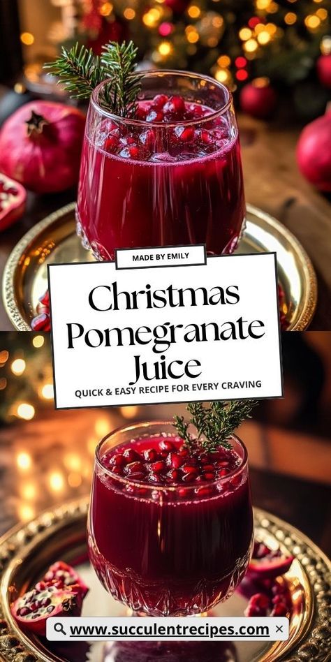 This Christmas Pomegranate Juice is both delicious and packed with antioxidants, making it the perfect drink for your holiday celebrations. Serve it chilled for a refreshing, vibrant treat. Christmas Pomegranate, Pomegranate Drinks, Diy Snacks, Holiday Drink, Festive Drinks, Healthy Holidays, Christmas Gathering, Pomegranate Juice, Sweet Tarts