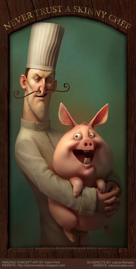 Pig Art, 3d Artist, 3d Characters, Digital Artwork, Digital Illustration, Animal Art, Fantasy Art, Concept Art, Character Art