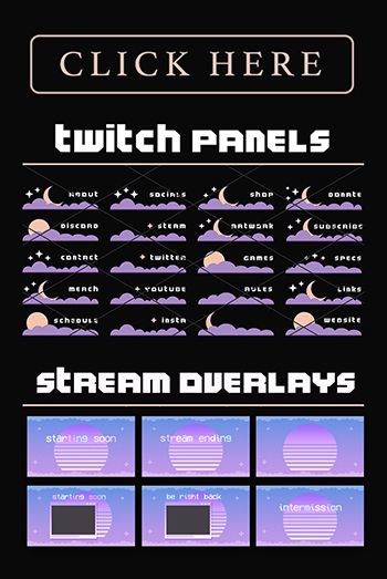 Twitch Size Guide, Twitch Streaming Overlays, Twitch Layout Ideas, Twitch About Me Panel, Twitch Notifications, Twitch Panels Ideas, Twitch Banner Ideas, Twitch Banner Aesthetic, Twitch Overlay Ideas