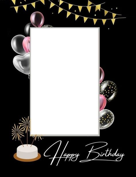 Happy Birthday Frame For Kids, Happy Birthday Frame Happy Birthday Frames Backgrounds, Happy Birthday Edit Photo, Happy Bday Template, Happy Birthday Frames Backgrounds, Cute Birthday Template, Happy Birthday With Photo, Happy Birthday Frame Add Photo, Birthday Frames Design