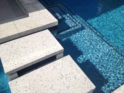 Concrete Around Pool, Exposed Aggregate Driveway, Honed Concrete, Pool Surrounds, Modern Driveway, Exposed Aggregate Concrete, Aggregate Concrete, Concrete Swimming Pool, Exposed Aggregate