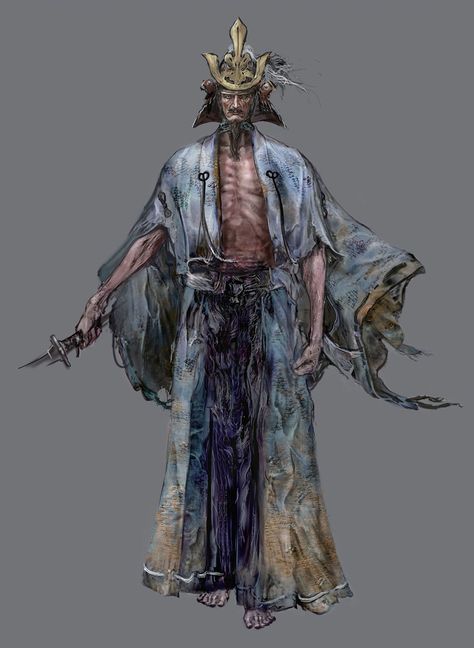 Isshin, the Sword Saint Art from Sekiro: Shadows Die Twice #art #artwork #gaming #videogames #gamer #gameart #conceptart #illustration #sekiro Isshin Ashina, Sekiro Art, Sekiro Shadows Die Twice, Saint Art, Dark Souls Artwork, Bloodborne Art, Samurai Artwork, For The Last Time, Dark Souls 3