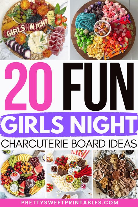 girls night charcuterie board ideas Charcuterie Board Themes Ideas, Diy Food Board, Fun Board Ideas Food, Easy Healthy Charcuterie Board, Charcuterie Pizza Board, Girl Dinner Charcuterie Board, Charcuterie Board Fun Ideas, Chips And Dip Board Ideas, Food Boards For Parties Ideas