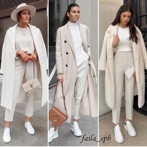 Smart Casual Women Outfits, Job Clothes, Ny Outfits, Blazer Outfits Casual, Winter Fashion Outfits Casual, Fashion Top Outfits, Beige Coat, Coat Outfit, Office Outfits Women