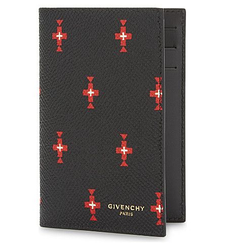 GIVENCHY Totem Cross Leather Card Holder. #givenchy #bags #wallets Givenchy Men, Givenchy Bags, Givenchy Man, Givenchy Paris, Leather Card Holder, Card Holder Leather, Simple Shapes, Givenchy, Black Red