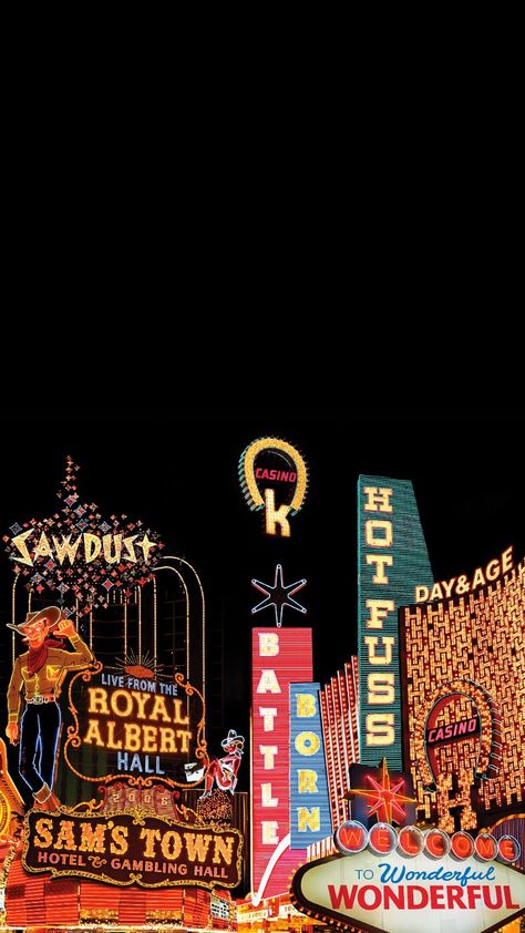 Sams Town, Old Vegas, Vegas Sign, Iphone 5 Wallpaper, 5 Wallpaper, Brandon Flowers, Vintage Neon Signs, Band Wallpapers, The Killers