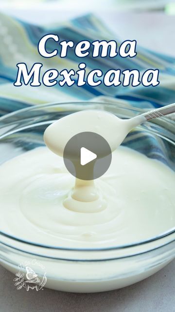 Homemade Crema, Crema Recipe, Cultured Buttermilk, Mexican Crema, Ranch Style, Heavy Cream, Buttermilk, Mexican Food Recipes, Dairy