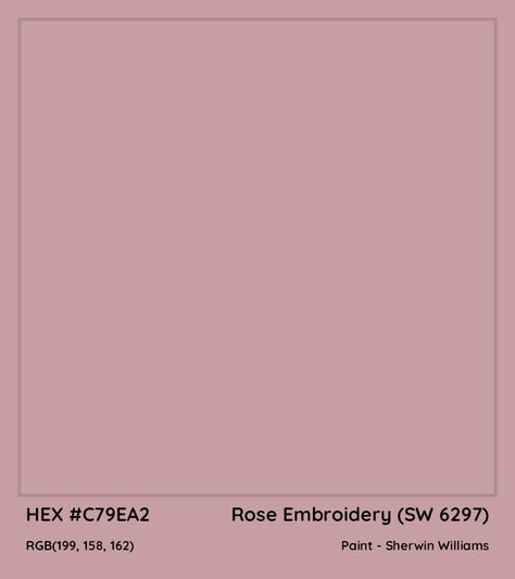 Sherwin Williams Rose Embroidery, Hex Color Codes, Makeup Room, Rose Embroidery, Hex Colors, Sherwin Williams, Kids Bedroom, Color Inspiration, Color Coding