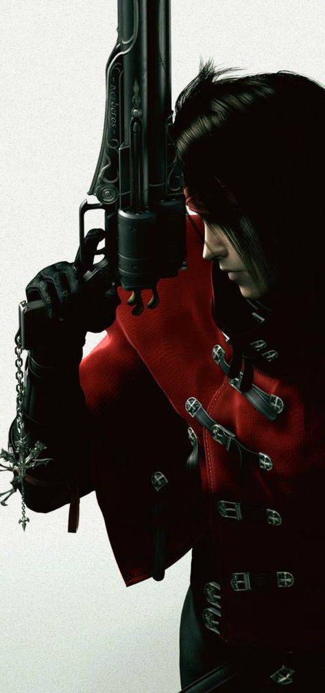 Vincent Valentine Wallpapers, Ff Brave Exvius, Ffvii Rebirth, Valentine Poster, Vincent Valentine, Best Beard Styles, Final Fantasy Collection, Final Fantasy Art, Valentines Wallpaper