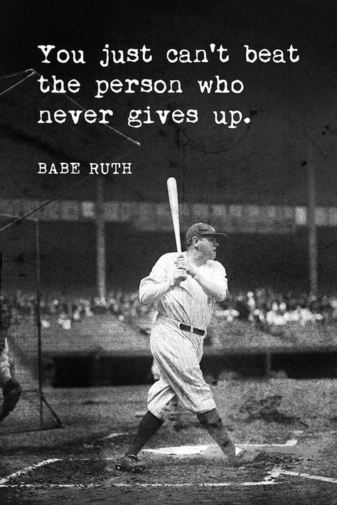 PRICES MAY VARY. Suitable for framing 12" x 18" poster on heavyweight (216 gsm) paper Ships quickly and safely in a sturdy protective tube Printed in the USA! High quality poster on durable paper. Size: 12 x 18 inches. Printed in the USA. October Baseball, Babe Ruth Quotes, Softball Quotes, Softball Life, Baseball Quotes, Baseball Posters, Fitness Video, Grammar School, Sport Quotes