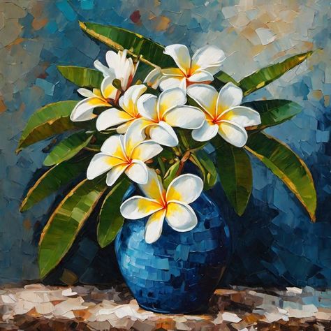 Plumeria Flowers Painting Watercolors, Frangipani Art Paintings, Plumeria Art Painting, Frangipani Painting Acrylics, Plumeria Painting Acrylics, Plumeria Flowers Painting, Frangipani Painting, Plumeria Painting, Plumeria Art