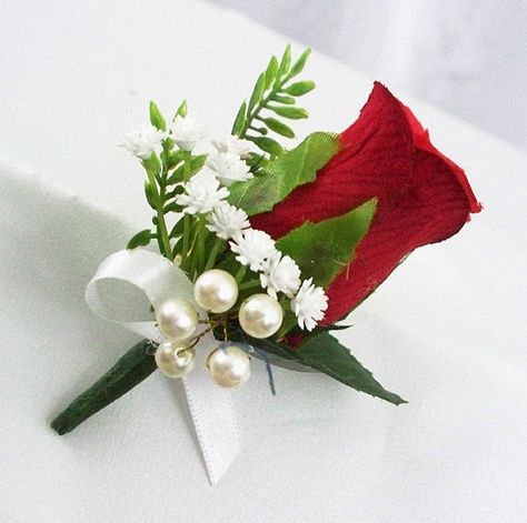 Red rose boutonniere Red rose wedding groom flowers rosebud bout groomsmen Cherry Mens wedding boutonnieres men corsage Winter buttonholes Prom Corsage White, Bud Wedding, Red Rose Boutonniere, Boutonniere Prom, Red Rose Bridal Bouquet, Red Rose Bouquet Wedding, Red Corsages, Corsage White, Boutonniere Corsage