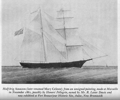 The Mary Celeste Mary Celeste, Merchant Ship, Azores Islands, Ocean Horizon, Strange Facts, Ghost Ship, Vanishing Point, Mystery Of History, Past Present Future