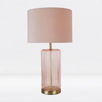 Pink Glass Lamp, Blush Pink Living Room, Floor Outdoor, Bedside Lights, Pink Lamp, Pink Table Lamp, Lamps Bedroom, Bedside Light, Outdoor Bathroom