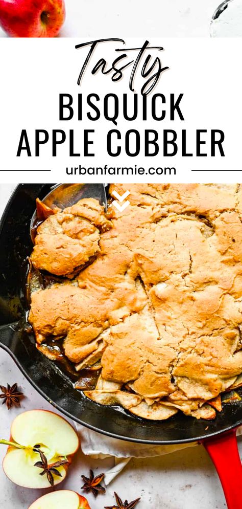 Apple Cobbler Bisquick Recipe, Impossible Apple Pie Bisquick, American Vegetarian Recipes, Bisquick Apple Cobbler, Apple Crumble Recipe Easy, Dinners For Beginners, Classic Fall Desserts, Simple Vegetarian Recipes, Apple Cobbler Recipe