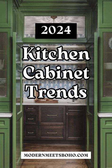 Get ahead of the curve with our insights into the 2024 kitchen cabinet trends. From minimalist kitchens with a boho-inspired touch to the resurgence of natural stone and wood surfaces, discover the design elements that will shape your kitchen in the coming year. Tap to see 2024 modern kitchen cabinet trends! Curved Kitchen Cabinets, L Shaped Kitchen Cabinets, Natural Wood Kitchen Cabinets, Minimalist Kitchen Cabinets, Modern Kitchen Trends, Cabinet Trends, Top Kitchen Trends, Kitchen Cabinet Inspiration, Curved Kitchen