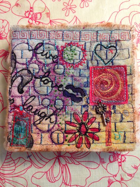 Graffiti style by Donna Funnell Graffiti Textile Art, Graffiti Textiles, Embroidery Graffiti, Urban Textiles, Urban Embroidery, Culture Textiles, Graffiti Embroidery, Textile Design Sketchbook, Graffiti Project