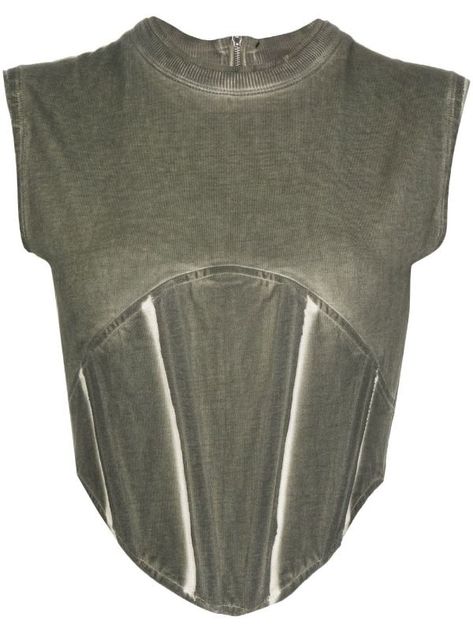 Dion Lee Corset Top, Space Inspired Fashion, Space Vest, Brutalism Fashion, Space Grunge Fashion, Architectural Clothing, Dion Lee Corset, Knit Corset Top, Corset Styling