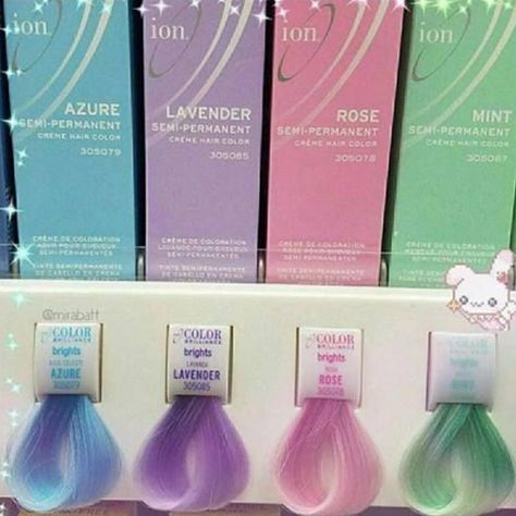 Ion Color Brilliance Semi-Permanent Hair 2 Total Tubes Included New In Box With Tag Attached No Swatching Color: Lavender Avoid Allergic Reactions By Strand + Patch Testing 20-40 Minute Application Beautiful Pigmented Color 2 Tubes Will Cover Long Hair Once Two Applications For Short / Medium Our Fam Loves, Loves, Loves Kept Sealed & Coolfor Hygiene Top Rated Posh Ambassador Pro Level Tlc Extra Care Shipping Next Business Day Fastor Faster My Main Goal Is Your Satisfaction Smoke & Pet Free Closet + Ion Color Brilliance, Lavender Hair Colors, Kawaii Hair, Purple Tips, Violet Pastel, Neon Hair, Hair Dyes, Semi Permanent Hair Color, Lavender Hair