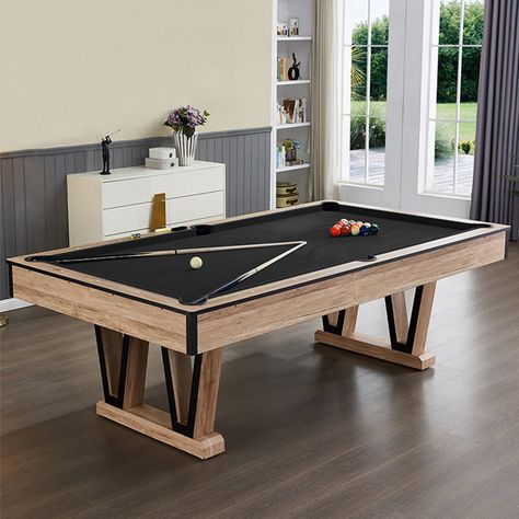 VERONA Home 8-Foot W-Leg 3-In-1 Pool Table. VERONA Home 8' Multi Game Pool Table | Wayfair Velvet Table Cloth, Foldable Pool Table, Pool Table Design, Table Tennis Net, Pool Table Dining Table, Pool Table Slate, Table Tennis Bats, Velvet Table, Ball Storage