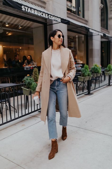 Camel Coat Outfit, Chicago Outfit, Chicago Fashion, Winter Outfits Cold, Cute Winter Outfits, Camel Coat, Winter Outfits Women, Fashion Lifestyle, Autumn Winter Fashion